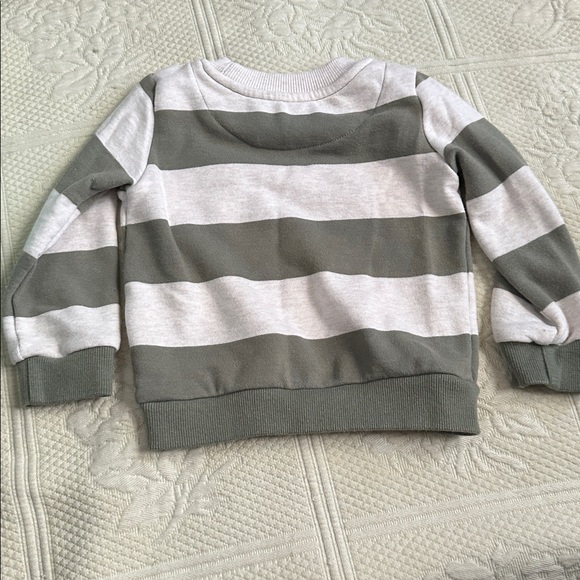Wonder Nation Kids Striped Sweater Set - Red, Gray, Green, Cream - Picture 6 of 6